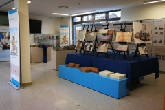 Blick auf die Ausstellung Pflasterhandwerk