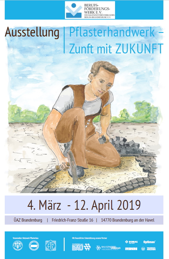 Plakat Pflasterausstellung Brandenburg